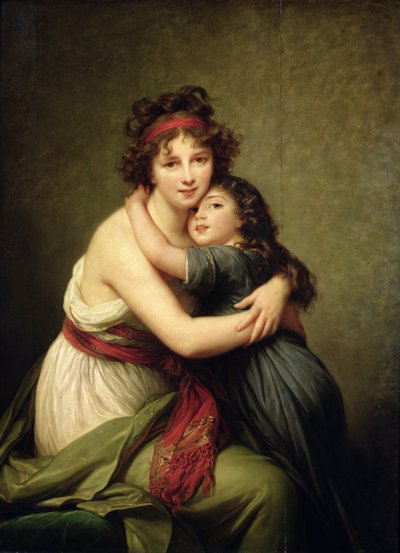 Madame Vigée-Lebrun et sa fille, Jeanne-Lucie-Louise (1780-1819) 1789 - Elisabeth Louise Vigee Lebrun